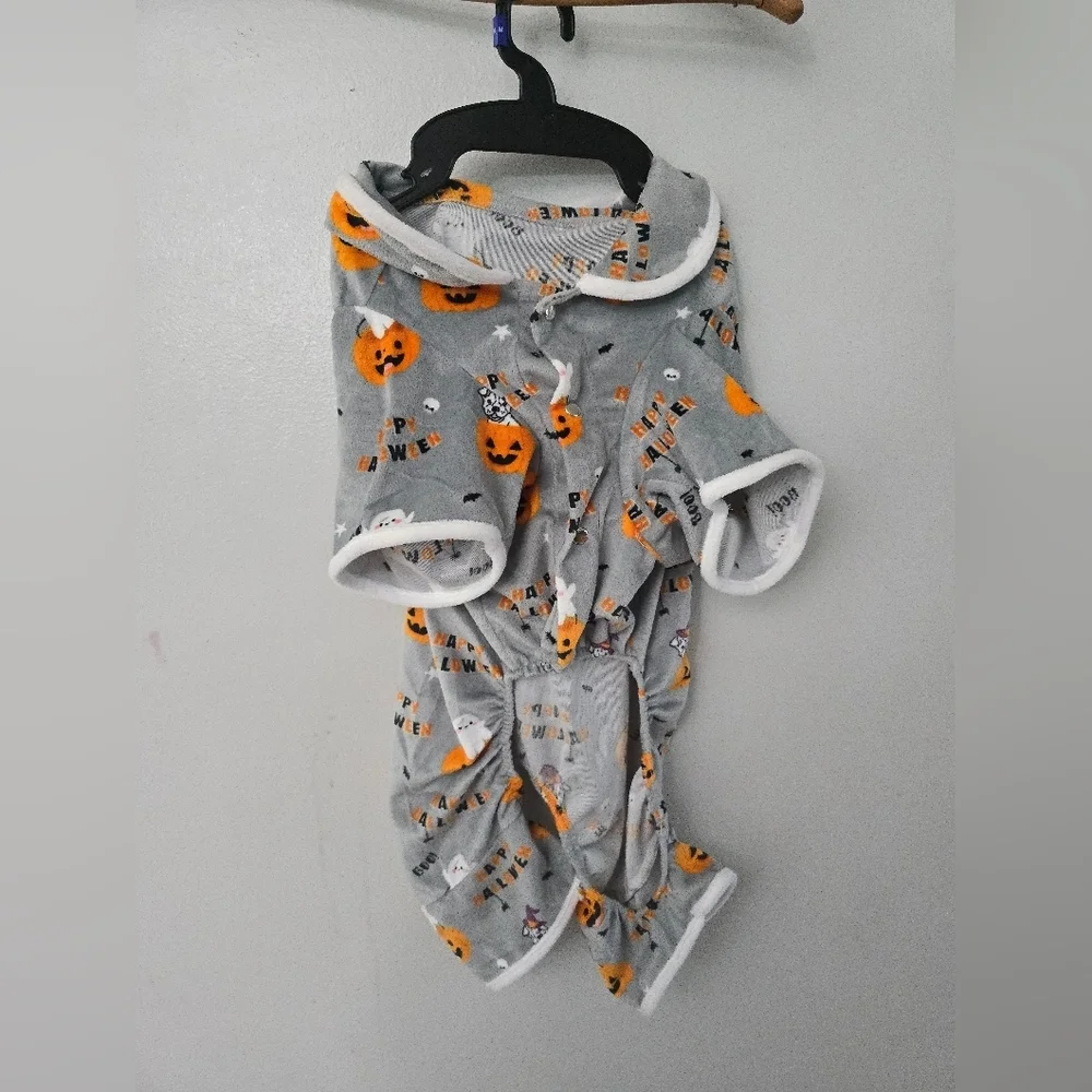 Berkshire Pet Collection Halloween Pet Pajamas Pumpkin Ghosts Medium